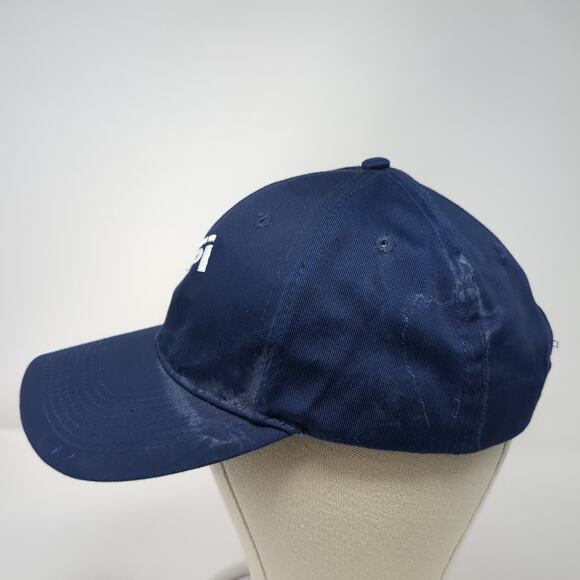 Spi Slideback Baseball Cap Blue One Size Adjustable Embroidered Port Authority - Picture 3 of 9